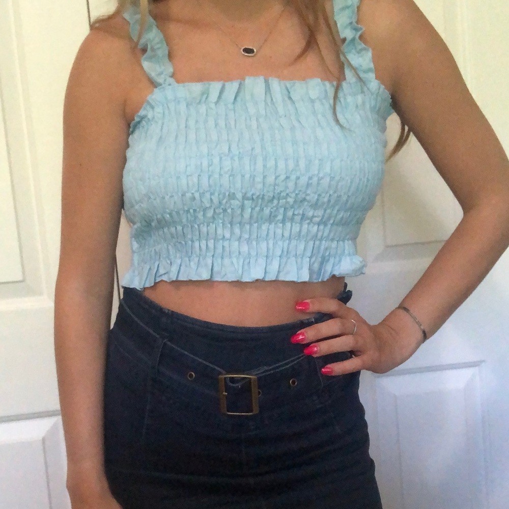 Ruffle tank
